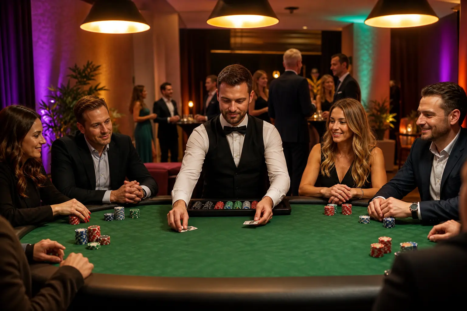 Pokerový stůl jako zábava
